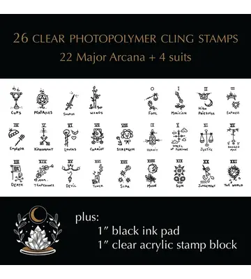 Tarot Stamps w/ Black Inc
