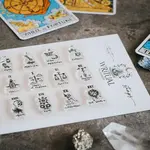 Tarot Stamps w/ Black Inc