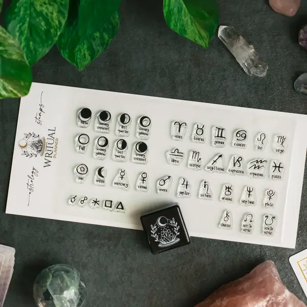 Astrology Stamps  w/ Black Inc