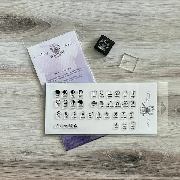 Astrology Stamps  w/ Black Inc