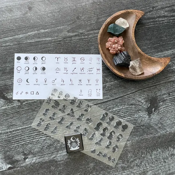 Astrology Stamps  w/ Black Inc
