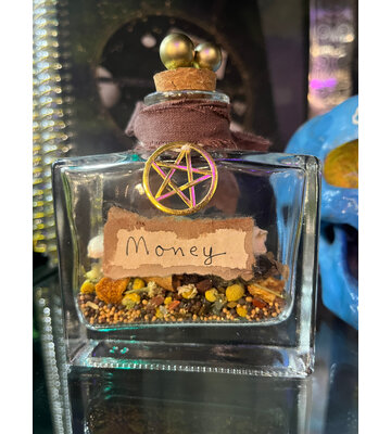 Money Spell Bottle by Peregrine Lace