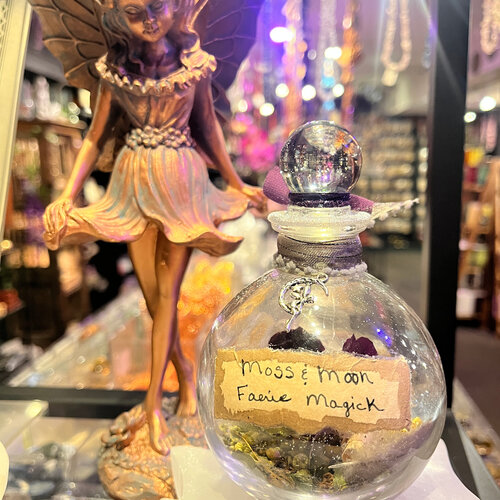 Moss & Moon a Faerie Magick Spell Bottle by Peregrine Lace