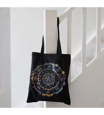 Wheel of the Year Polycotton Tote Bag