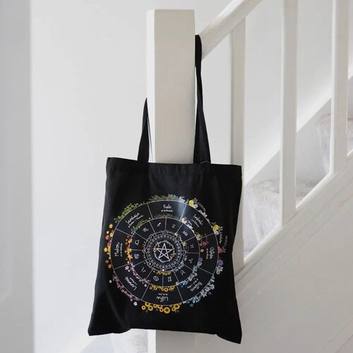 Wheel of the Year Polycotton Tote Bag