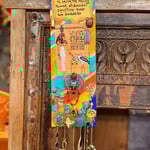 Majick Power of Ancient Egyptian Gods and Goddesses Spell Painting by Laurie Cabot 11 in by 4 in