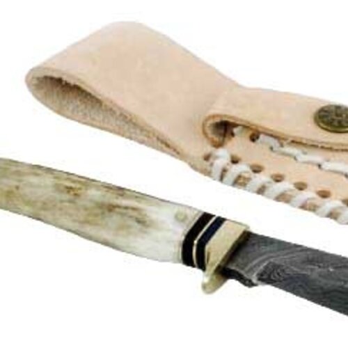 Stag Damascus Athame