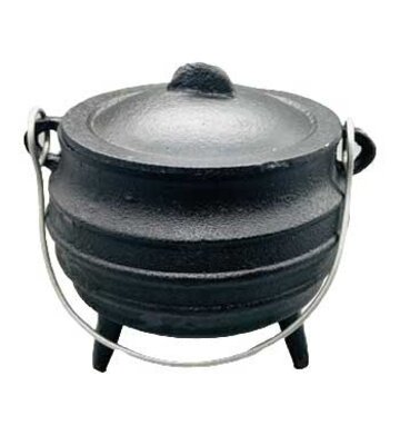 5" Ripped Cast Iron Cauldron
