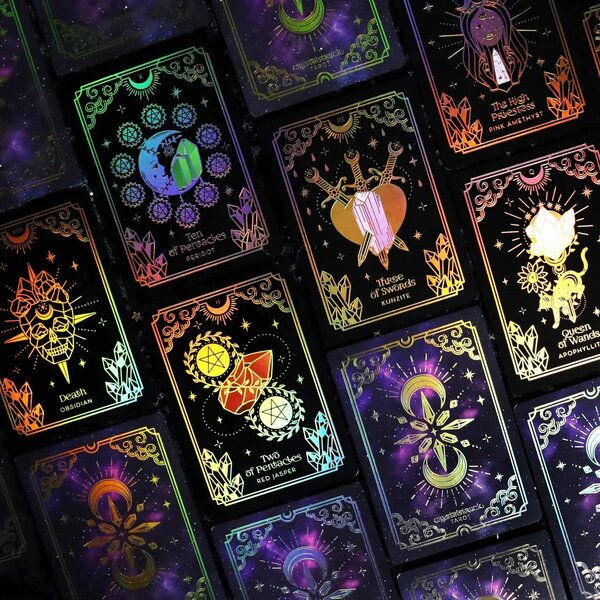 CrystalStruck Tarot Mini Deck - Gold