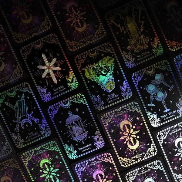 CrystalStruck Tarot Mini Deck - Silver