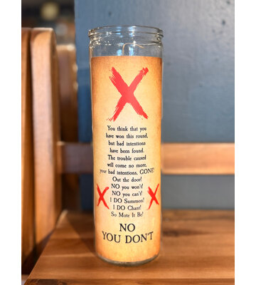 Laurie Cabot Candle - No You Don't Spell Candle