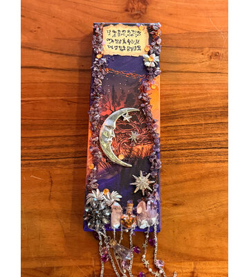 Power of the Moon Wealth- Original Artwork by Laurie Cabot 11 in x 4 in