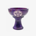 Soapstone Smudge Bowl w/ Stand - Pentacle