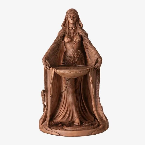 Danu Large Statue Wood Finish