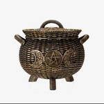 Wicker Triple Moon Cauldron