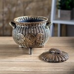 Wicker Triple Moon Cauldron