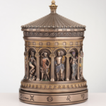 Greek Pantheon Zodiac Rotunda Rotating Trinket Box