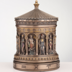 Greek Pantheon Zodiac Rotunda Rotating Trinket Box