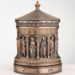 Greek Pantheon Zodiac Rotunda Rotating Trinket Box