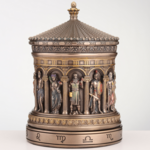 Greek Pantheon Zodiac Rotunda Rotating Trinket Box