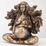 SITTING PREGNANT MOTHER GAIA WITH BUTTERFLIES
