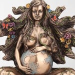 SITTING PREGNANT MOTHER GAIA WITH BUTTERFLIES