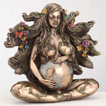 SITTING PREGNANT MOTHER GAIA WITH BUTTERFLIES