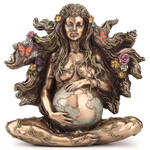 SITTING PREGNANT MOTHER GAIA WITH BUTTERFLIES