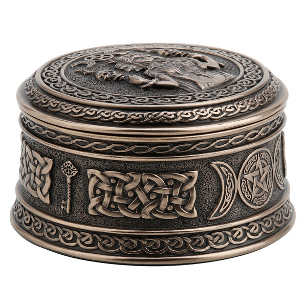 Hecate Goddess of Chthonic Round Trinket Box
