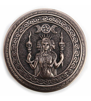 Hecate Goddess of Chthonic Round Trinket Box