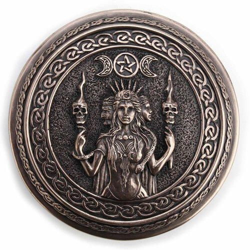 Hecate Goddess of Chthonic Round Trinket Box