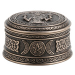 Hecate Goddess of Chthonic Round Trinket Box