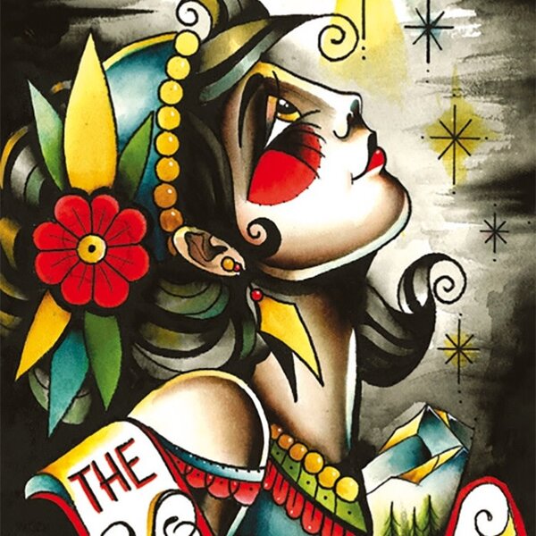 Eight Coins' Tattoo Tarot Borderless Miniature Edition