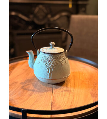 Teal Teapot With Pattern