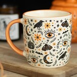 Frightful Folk Print Halloween Mug