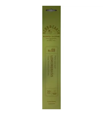 Herb & Earth Incense 20 Sticks - Lemongrass