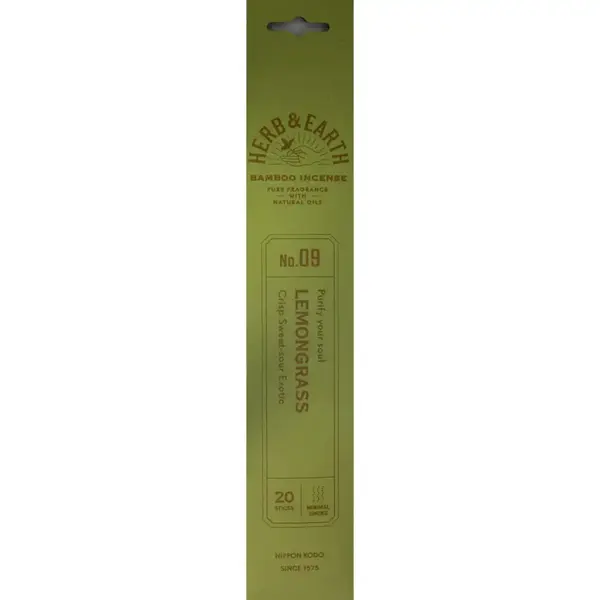 Herb & Earth Incense 20 Sticks - Lemongrass