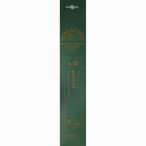 Herb & Earth Incense 20 Sticks - Matcha
