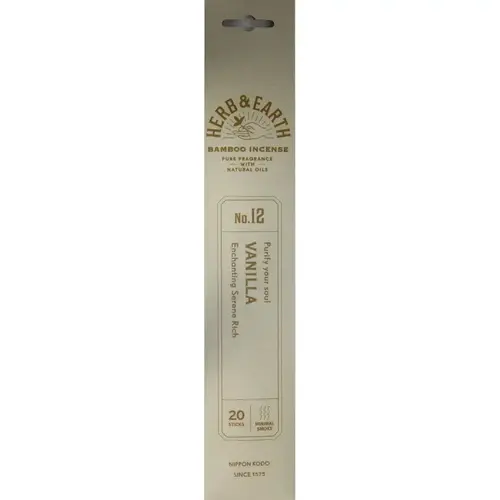 Herb & Earth Incense 20 Sticks - Vanilla