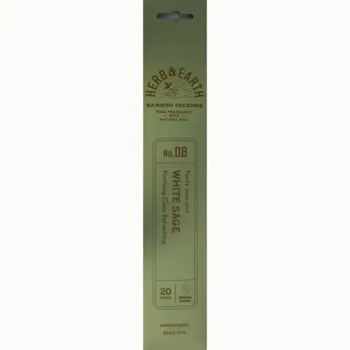 Herb & Earth Incense 20 Sticks - White Sage