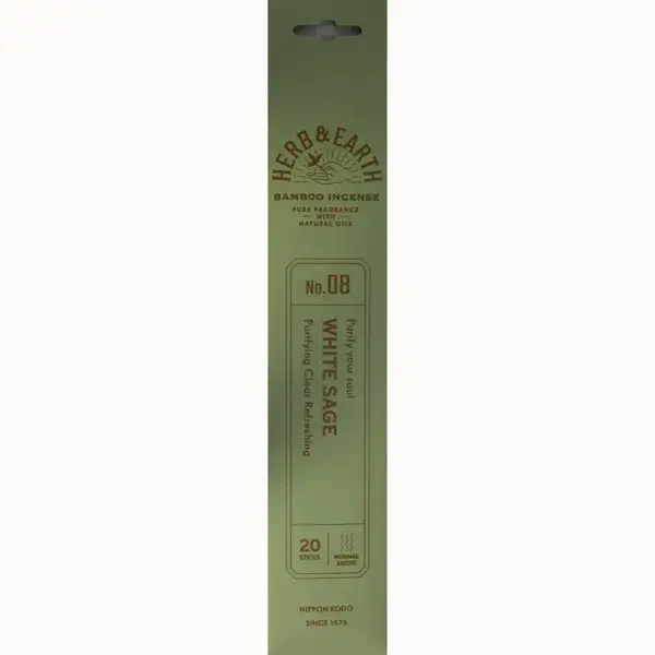 Herb & Earth Incense 20 Sticks - White Sage
