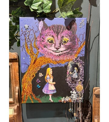 Alice in Wonderland Mixed Media Art by Laurie Cabot