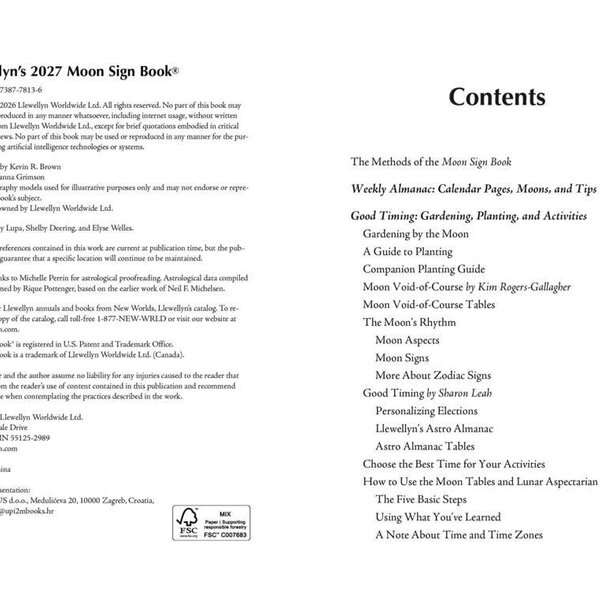 Llewellyn's 2027 Moon Sign Book