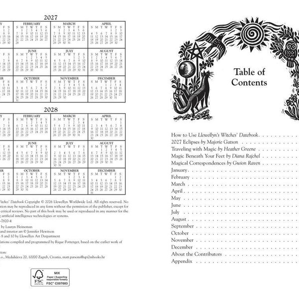 Llewellyn's 2027 Witches' Datebook