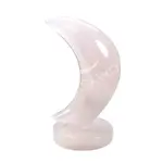Moon - Calcite, Pink On Stand 5"