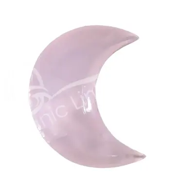Plate - Calcite, Pink Crescent Moon 4"