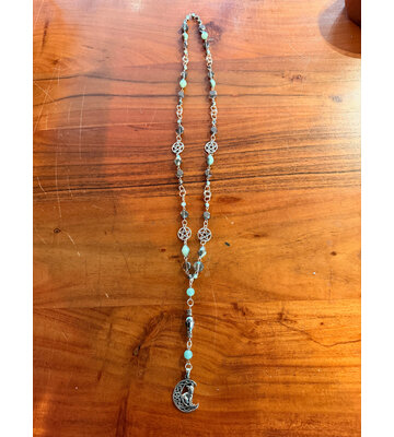 Lucky Cat Witch Rosary by Penny Cabot