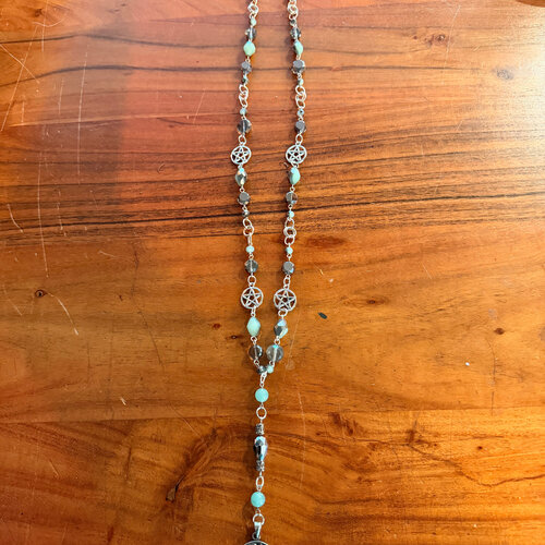 Lucky Cat Witch Rosary by Penny Cabot