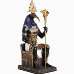 Thoth the Egyptian God of Wisdom Sitting in His Throne