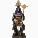 Thoth the Egyptian God of Wisdom Sitting in His Throne
